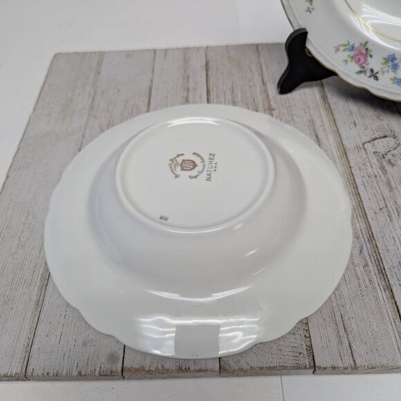 Governors Mansion Vogue Ceramic Industries Natchez Set 2 Shallow Soup Bowls - Picture 4 of 8